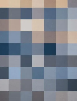 Plaids|Plaids>Camif BIEDERLACK Couverture coton Cody - - 150 x 200 cm Bleu