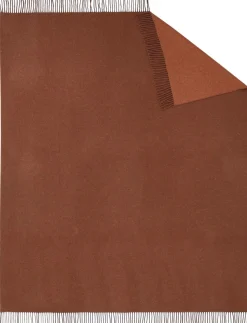 Plaids|Plaids></noscript>Camif BIEDERLACK Plaid laine et cachemire Clarence - - 130 x 170 cm Rost-Terracotta