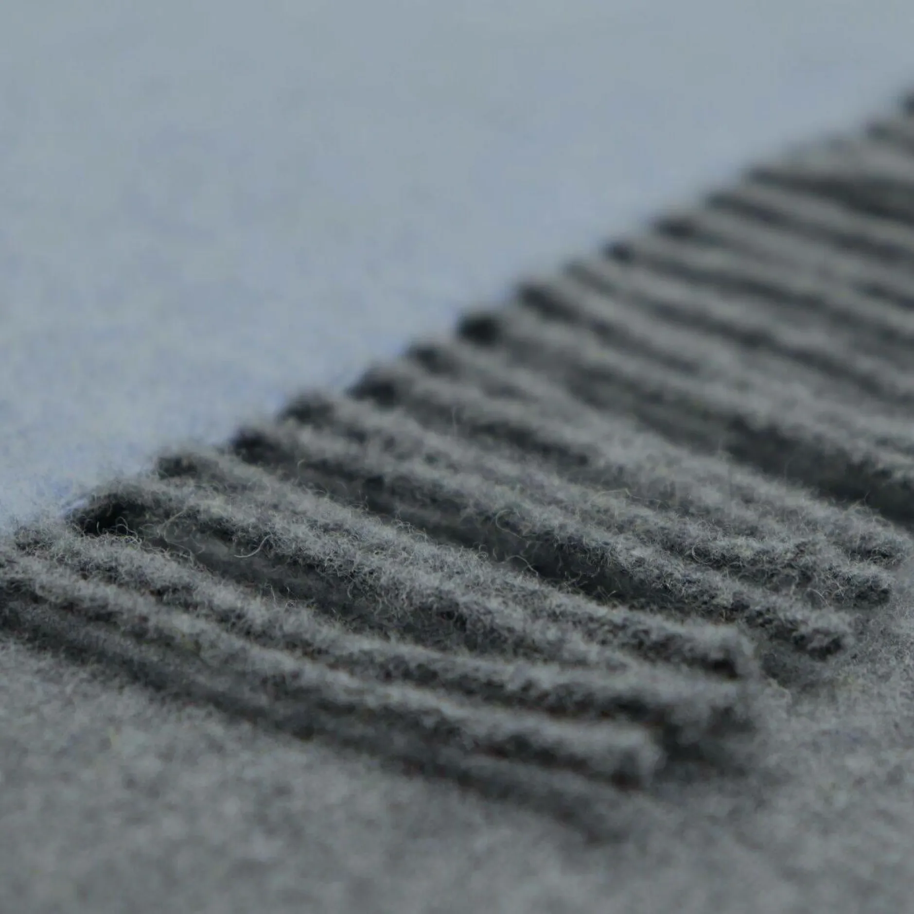 Plaids|Plaids>Camif BIEDERLACK Plaid laine et cachemire Clarence - - 130 x 170 cm Bleu/Gris