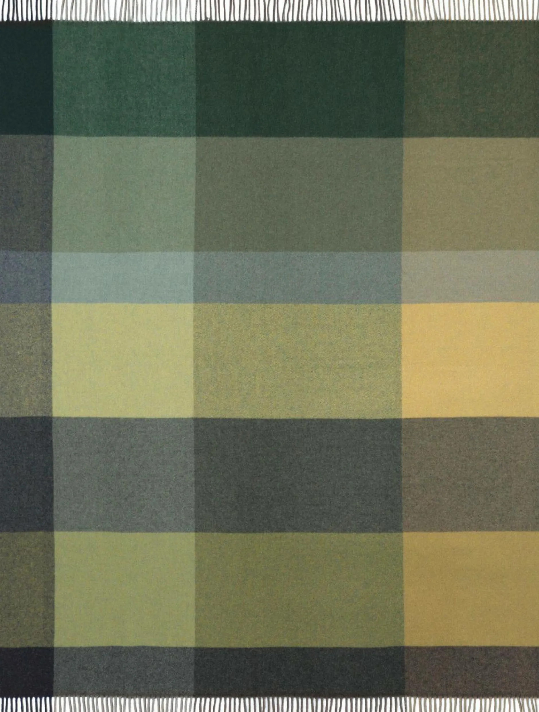 Plaids|Plaids>Camif BIEDERLACK Plaid laine et cachemire à carreaux Clarence - - 130 x 170 cm Vert