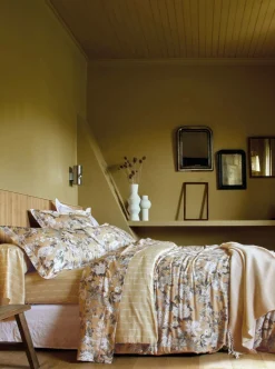 Couvre-Lits>Camif BLANC DES VOSGES Courtepointe satin Impérial - - 110 x 180 cm Chanvre