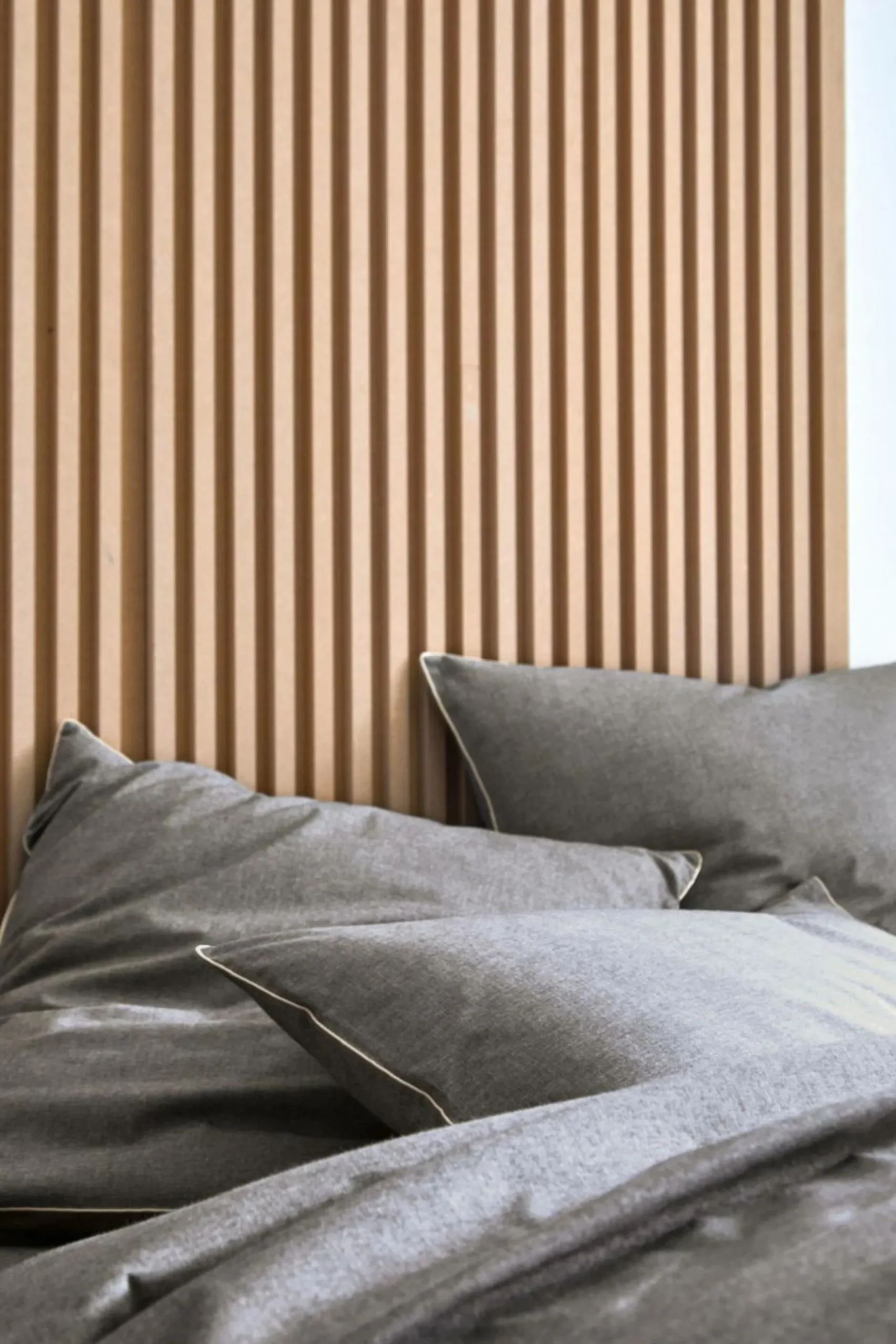 Draps|Housses De Couette>Camif BLANC DES VOSGES Drap coton bio et recylé Ressources - - 180 x 290 cm Anthracite