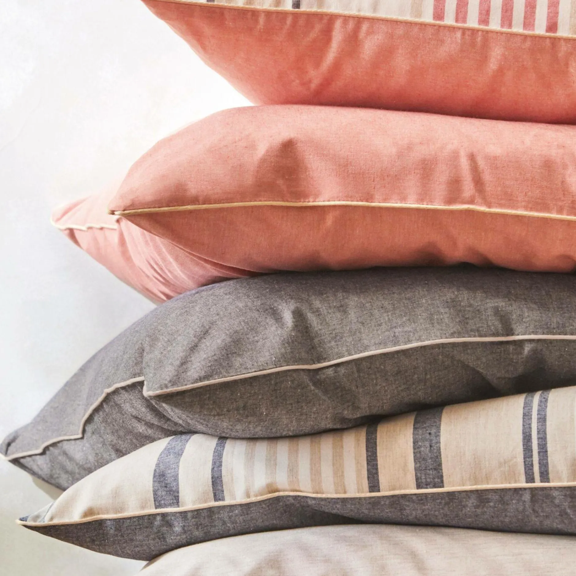 Draps>Camif BLANC DES VOSGES Drap coton bio et recyclé Horizon - - 180 x 290 cm Indigo