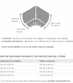 Draps Housse></noscript>Camif BLANC DES VOSGES Drap housse 100% lin lavé, Louxor - - 80 x 200 cm Céladon