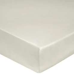 Draps Housse>Camif BLANC DES VOSGES Drap housse percale lavée Bohème - - 140 x 190 cm Crème