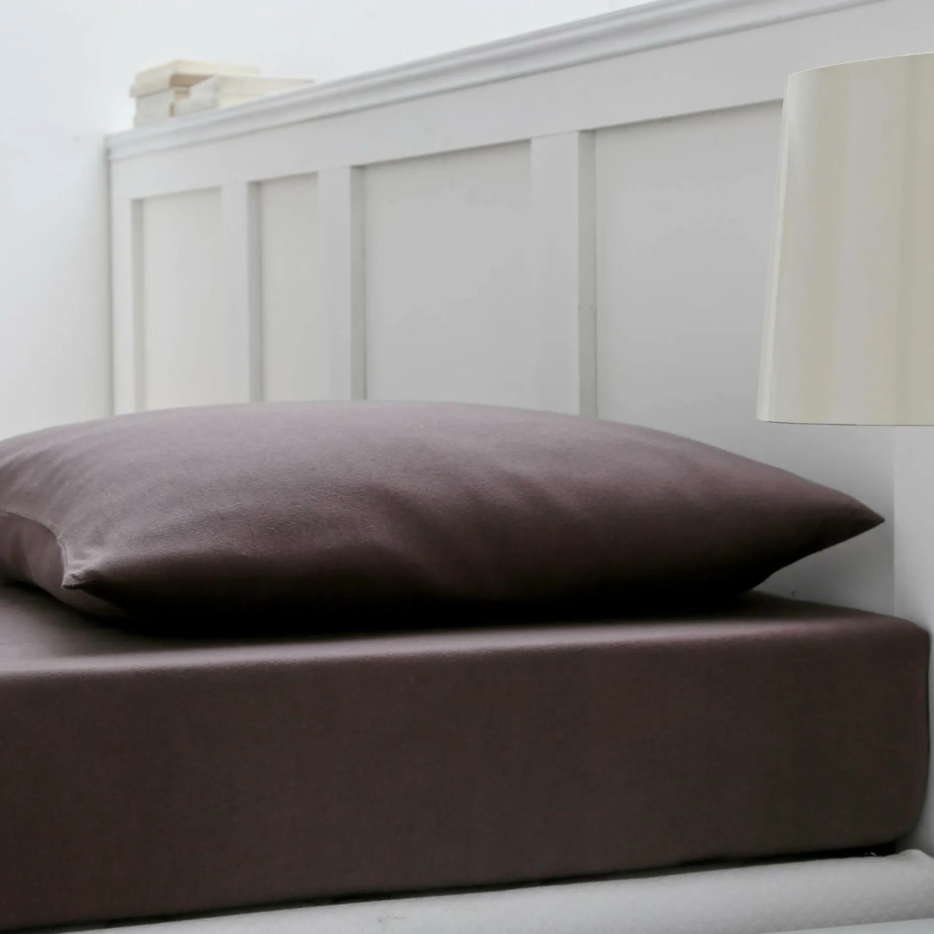 Draps Housse>Camif BLANC DES VOSGES Drap housse Jersey - - Ext de 140/160 à 190/220 cm Ebène