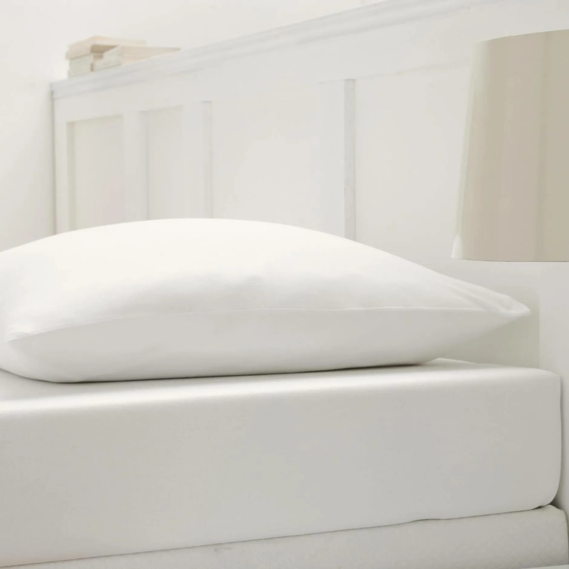 Draps Housse>Camif DES VOSGES Drap housse extensible Jersey - - Ext de 180/200 à 200/220 cm Blanc