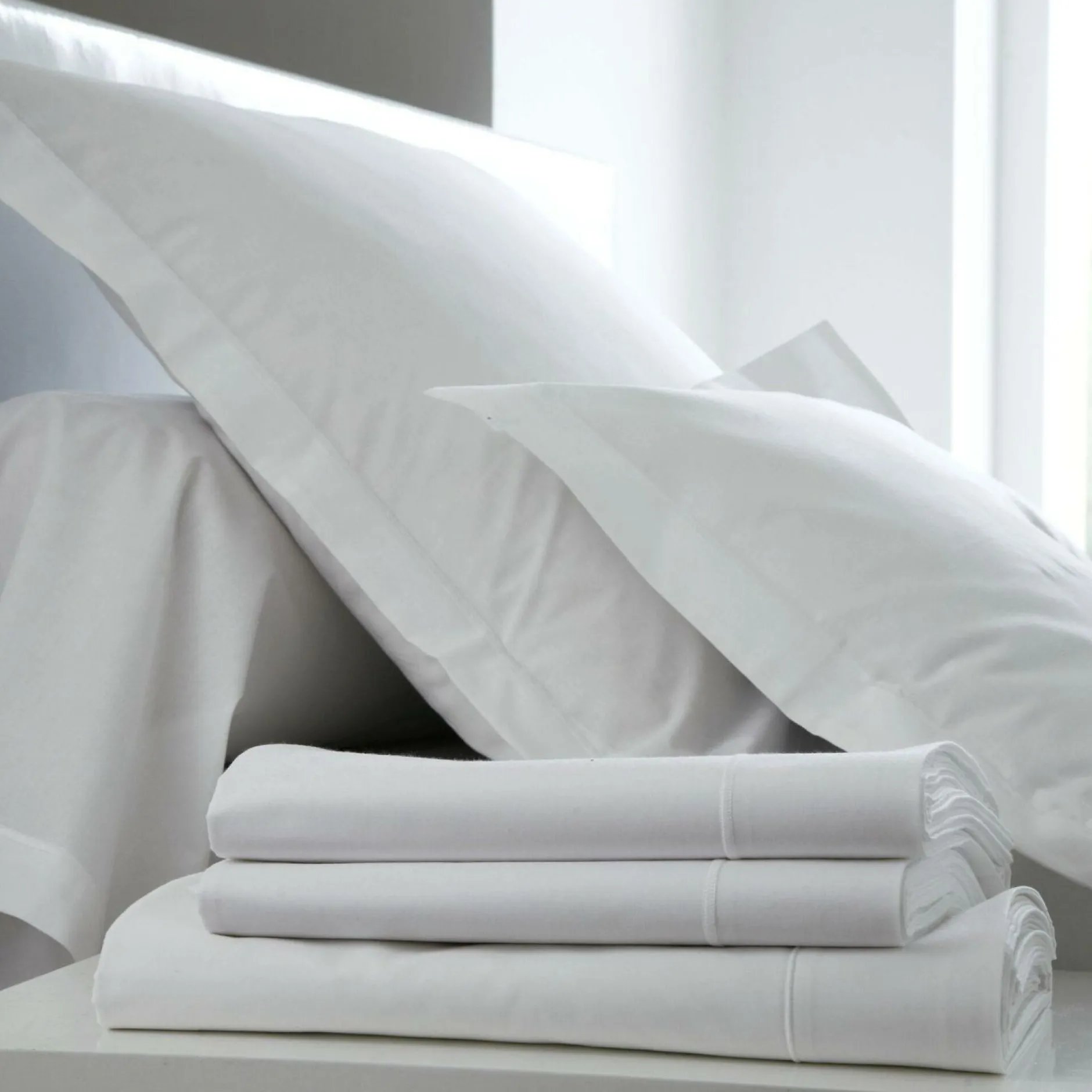 Draps Housse>Camif BLANC DES VOSGES Drap housse Coton - Prune - 140 x 190 cm