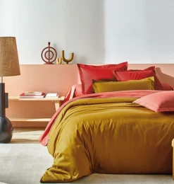 Draps Housse>Camif BLANC DES VOSGES Drap housse Satin - - 90 x 200 cm Rose Boisé