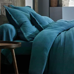 Housses De Couette>Camif BLANC DES VOSGES Housse de couette gaze de coton Cosy - - 200 x 200 cm Nuit