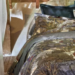 Housses De Couette>Camif BLANC DES VOSGES Housse de couette satin de coton Jardins de Babylone - 140 x 200 cm