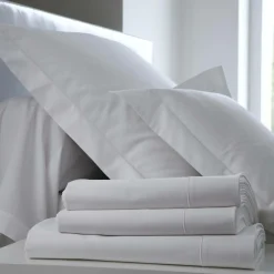 Housses De Couette>Camif DES VOSGES Housse de couette Satin - - 240 x 220 cm Blanc