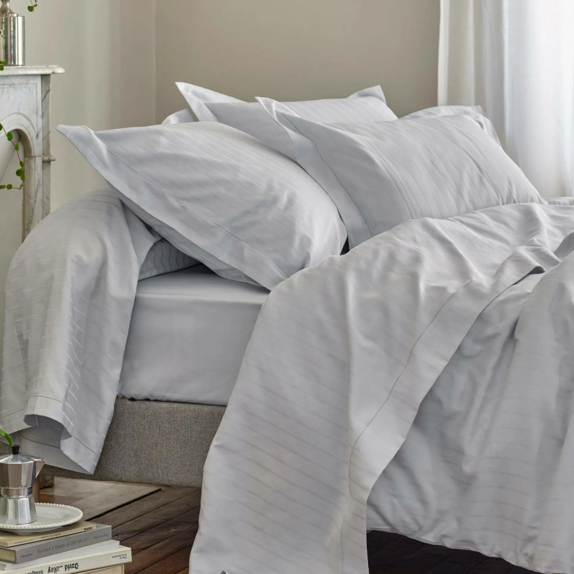 Parures De Lit>Camif DES VOSGES Parure de lit satin Divine - - 240 x 220 cm Blanc