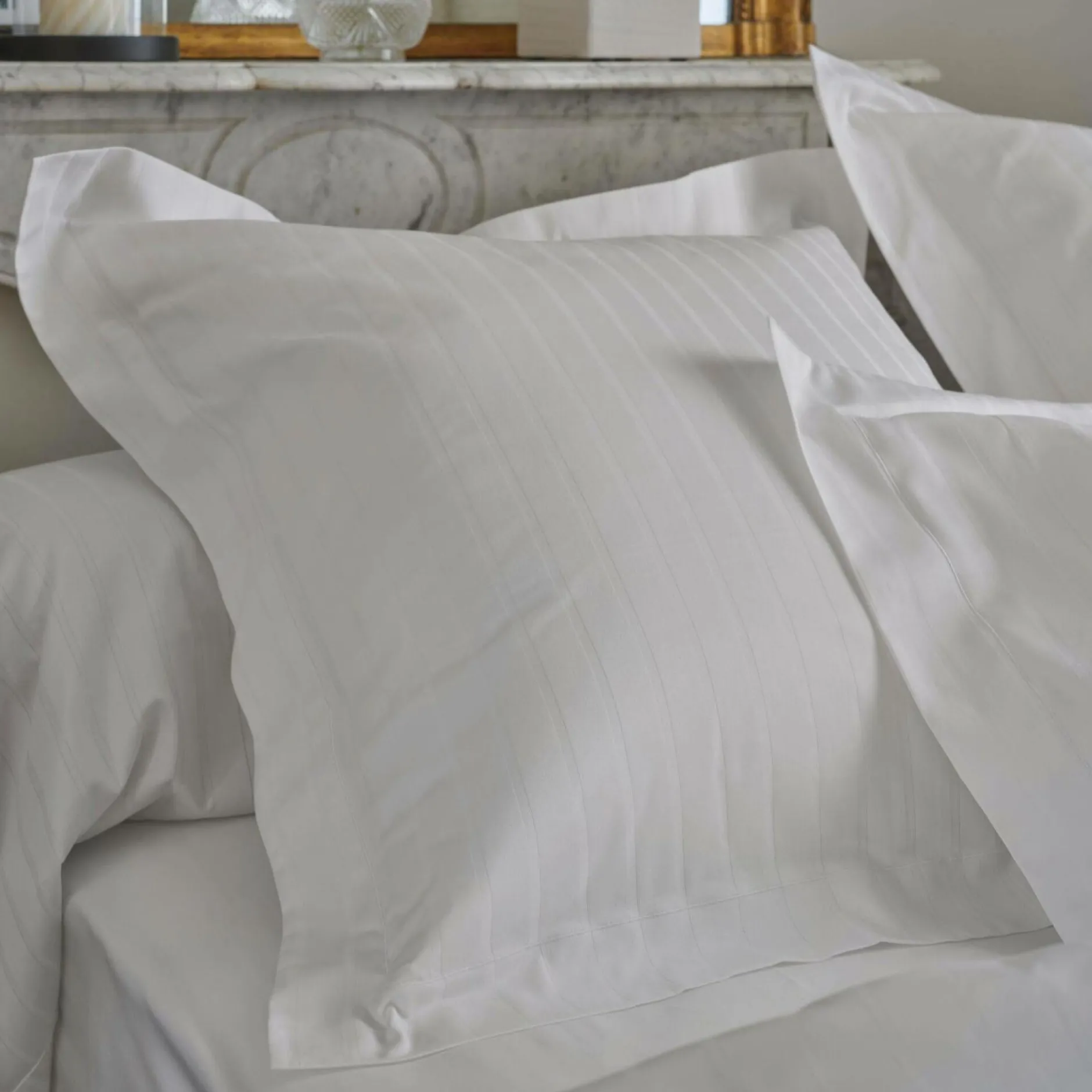 Parures De Lit>Camif DES VOSGES Parure de lit satin Divine - - 240 x 220 cm Blanc