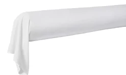 Taies D'Oreiller>Camif DES VOSGES Taie de traversin percale lavée Bohème - - Taie de traversin 45 x 190 cm Blanc