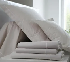 Taies D'Oreiller>Camif BLANC DES VOSGES Taie d'oreiller Percale Easy - - Taie d'oreiller 65 x 65 cm Lin