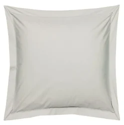 Taies D'Oreiller>Camif BLANC DES VOSGES Taie d'oreiller Percale Easy - - Taie d'oreiller 65 x 65 cm Platine