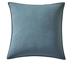 Taies D'Oreiller>Camif BLANC DES VOSGES Taie d'oreiller percale lavée Bohème - - Taie d'oreiller 65 x 65 cm Orage