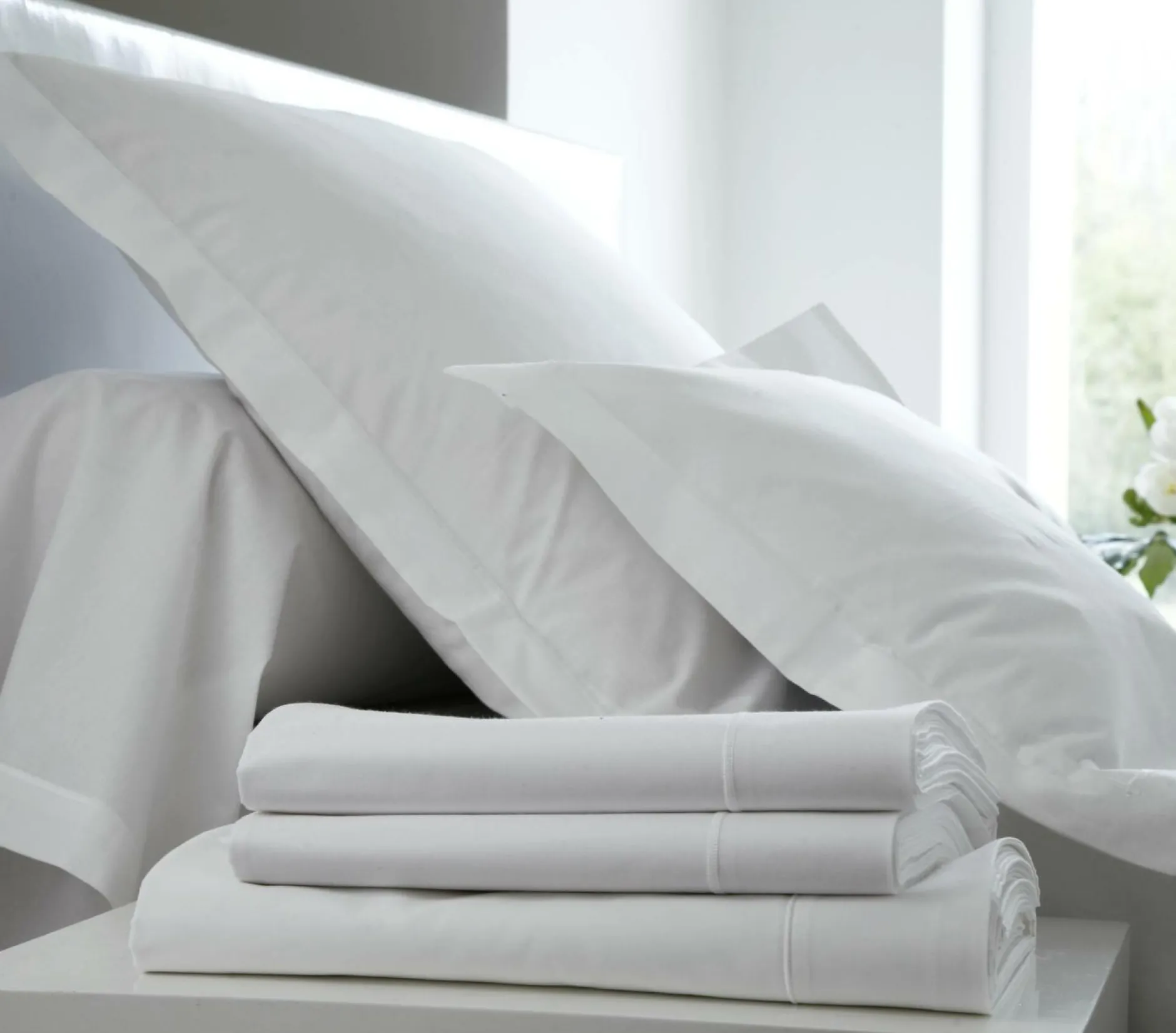 Taies D'Oreiller|Housses De Couette>Camif DES VOSGES Taie d'oreiller Percale Easy - - Taie d'oreiller 50 x 73 cm Blanc