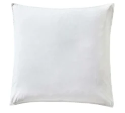 Taies D'Oreiller>Camif DES VOSGES Taie d'oreiller percale lavée Bohème - - Taie d'oreiller 65 x 65 cm Blanc
