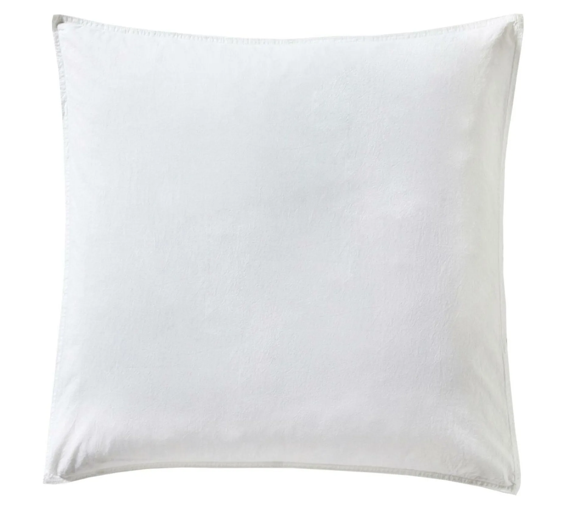 Taies D'Oreiller>Camif DES VOSGES Taie d'oreiller percale lavée Bohème - - Taie d'oreiller 65 x 65 cm Blanc