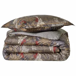 Taies D'Oreiller>Camif BLANC DES VOSGES Taie d'oreiller satin de coton Jardins de Babylone - 65 x 65 cm