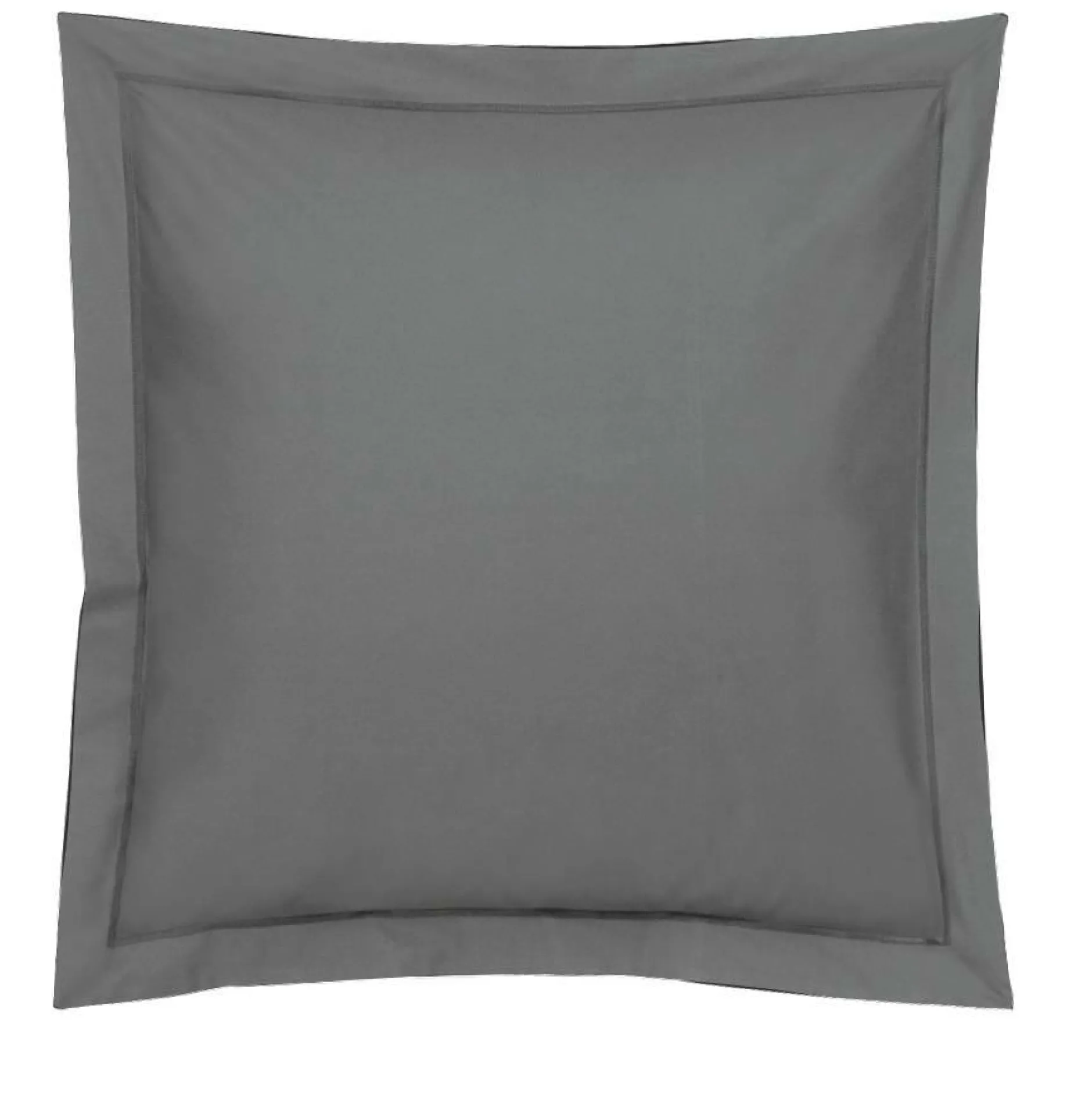 Taies D'Oreiller>Camif BLANC DES VOSGES Taie d'oreiller Coton - - Taie d'oreiller 50 x 73 cm Fusain