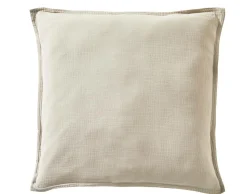 Taies D'Oreiller>Camif BLANC DES VOSGES Taie gaze de coton Cosy - - Taie d'oreiller 65 x 65 cm Désert