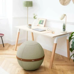 Chaises De Bureau>Camif BLOON PARIS Siège ballon dynamique tissu chiné - - Taille XL Vert Pistache