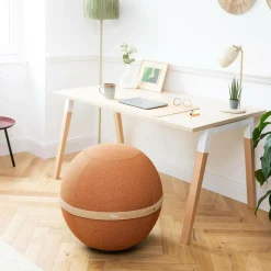 Chaises De Bureau>Camif BLOON PARIS Siège ballon dynamique tissu chiné - - Taille XL Terracotta