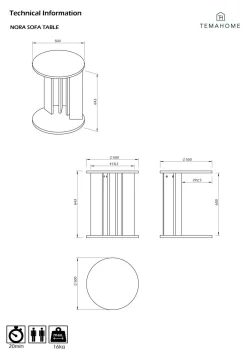 Bouts De Canapés></noscript>Camif Bout de canapé Nora