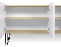 Buffets></noscript>Camif Buffet 3 portes Nina - Blanc