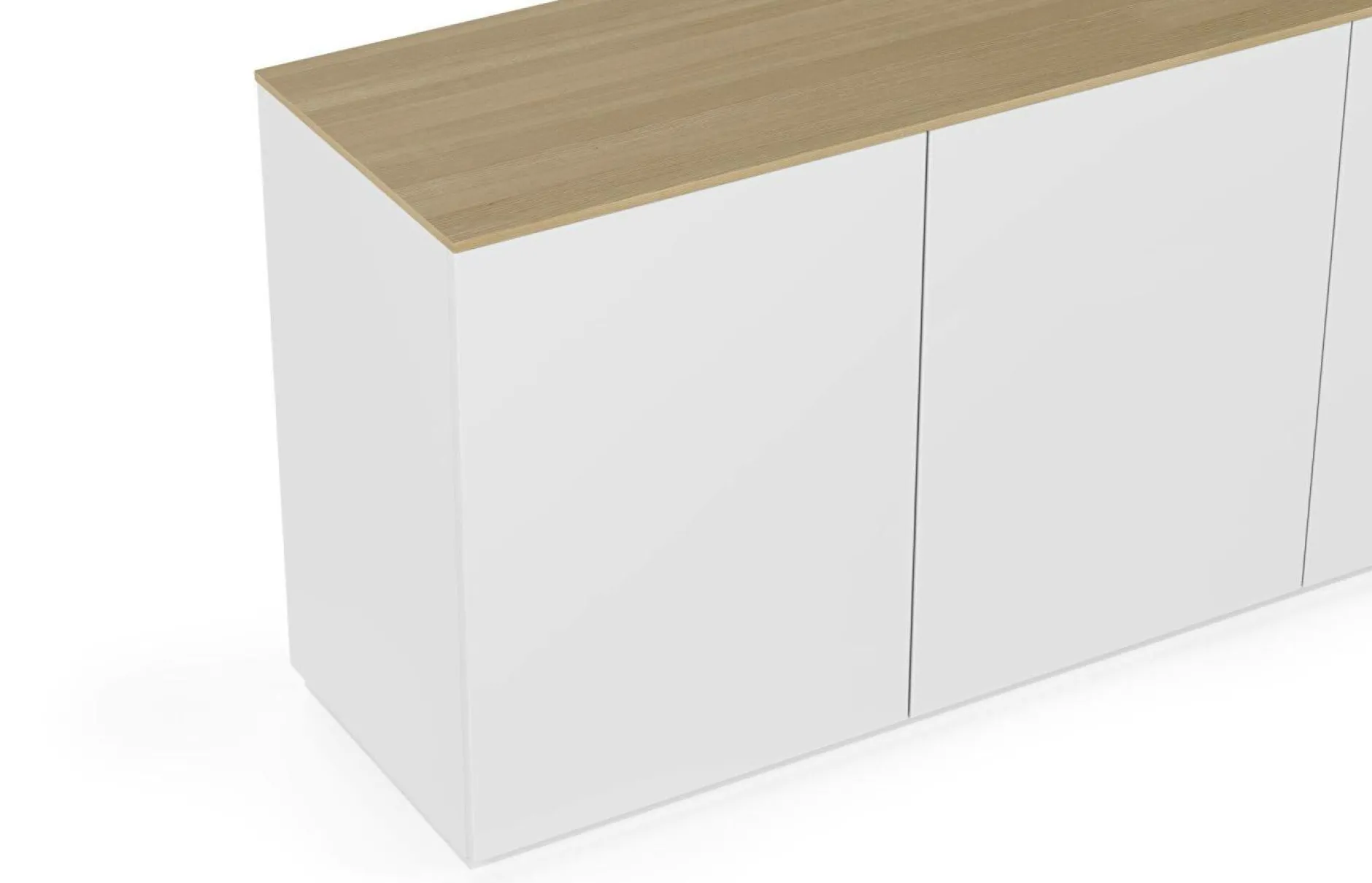 Buffets>Camif Buffet 3 portes Tilda - Chêne/Blanc