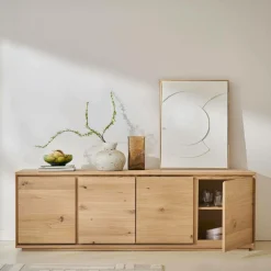 Buffets>Camif Buffet bois 4 portes Albin