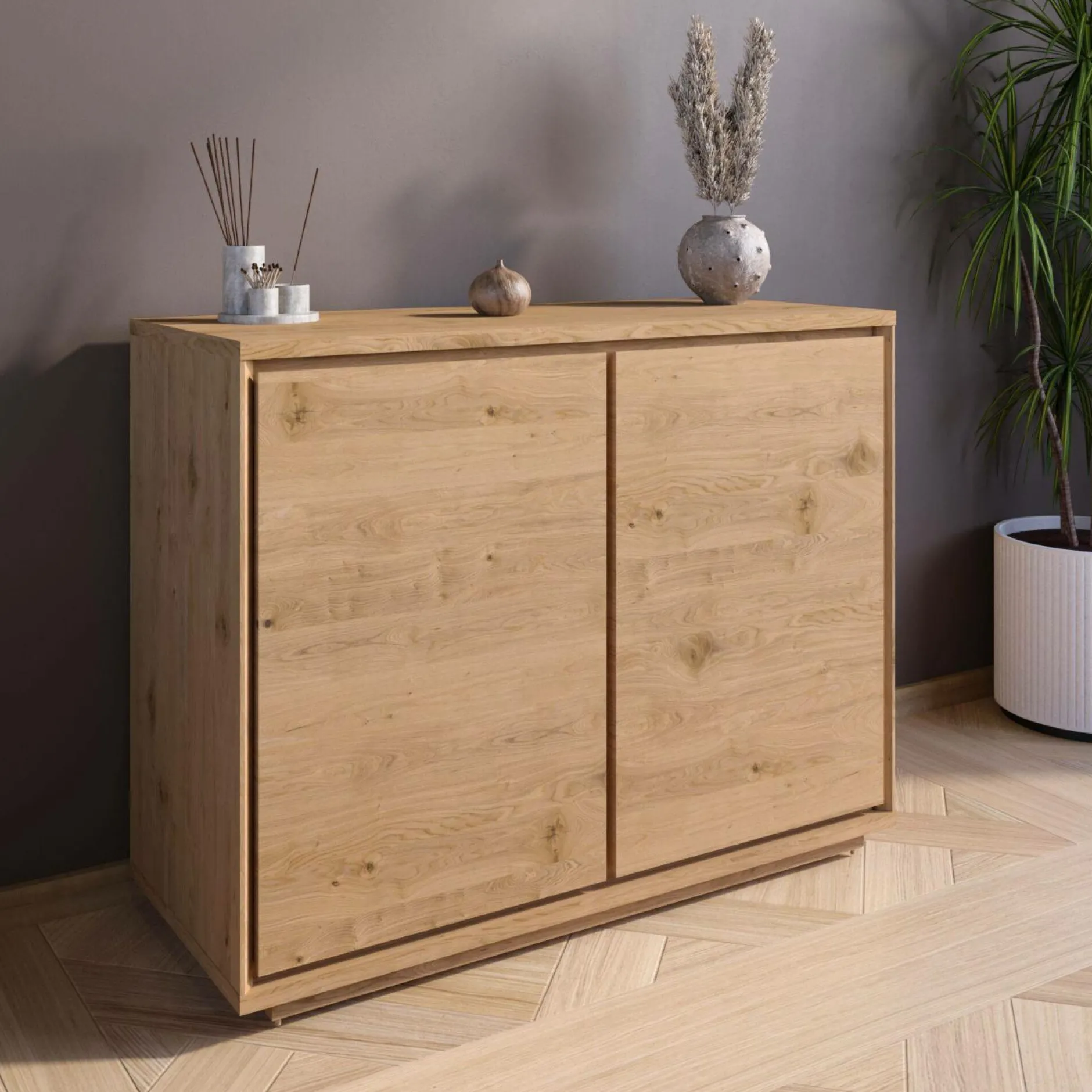 Buffets>Camif Buffet bois 2 portes Albin