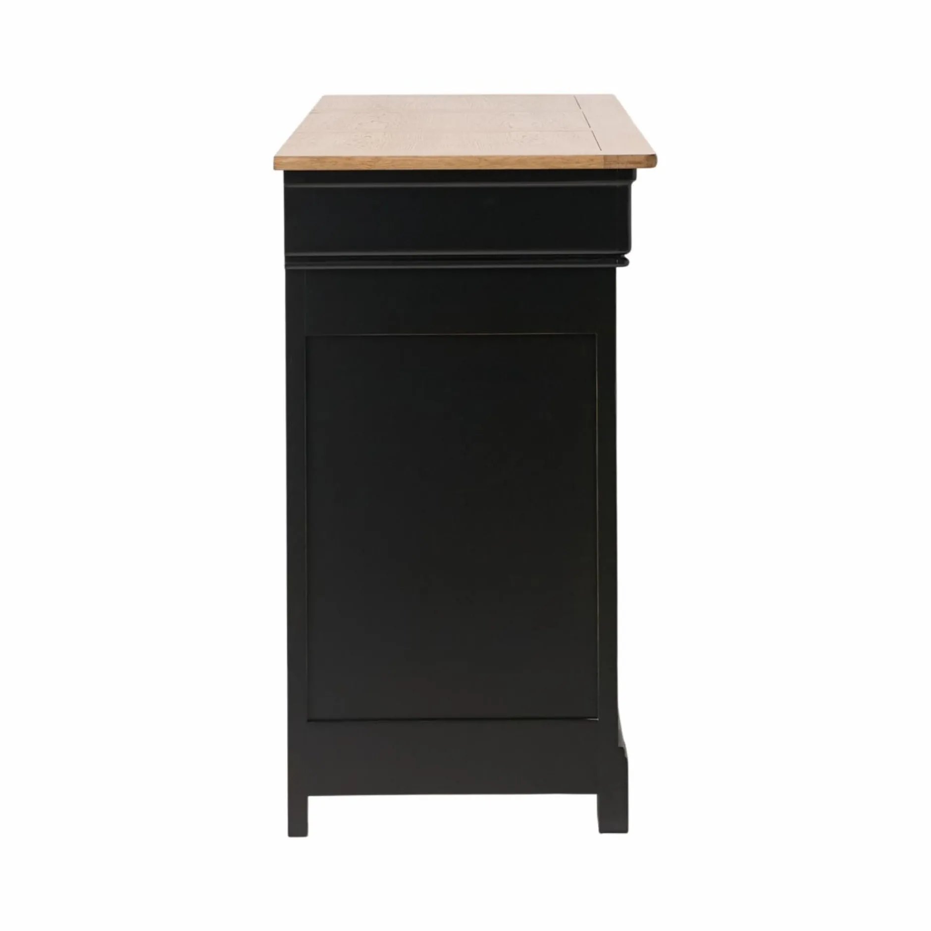 Buffets>Camif Buffet bois massif 2 portes 3 tiroirs Embellie - Noir