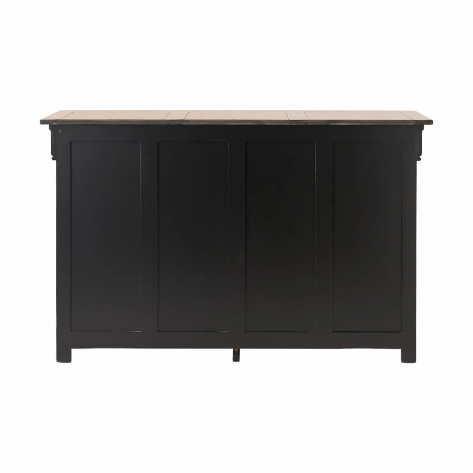 Buffets>Camif Buffet bois massif 2 portes 3 tiroirs Embellie - Noir