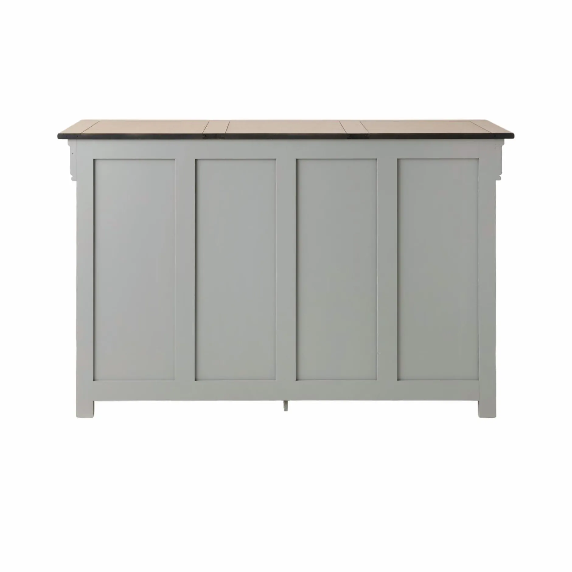 Buffets>Camif Buffet bois massif 2 portes 3 tiroirs Embellie - Gris