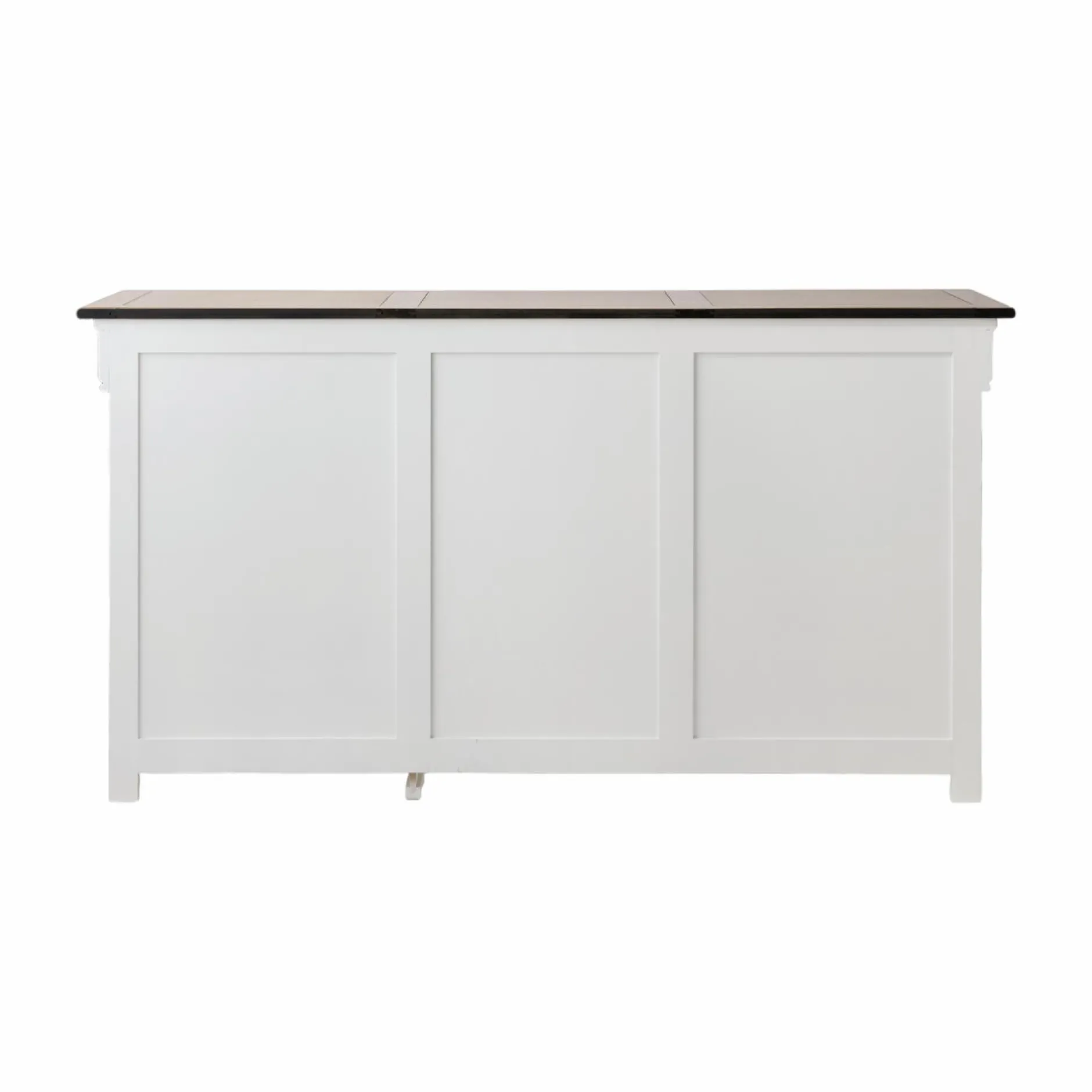 Buffets>Camif Buffet bois massif 3 portes 3 tiroirs Embellie - Blanc