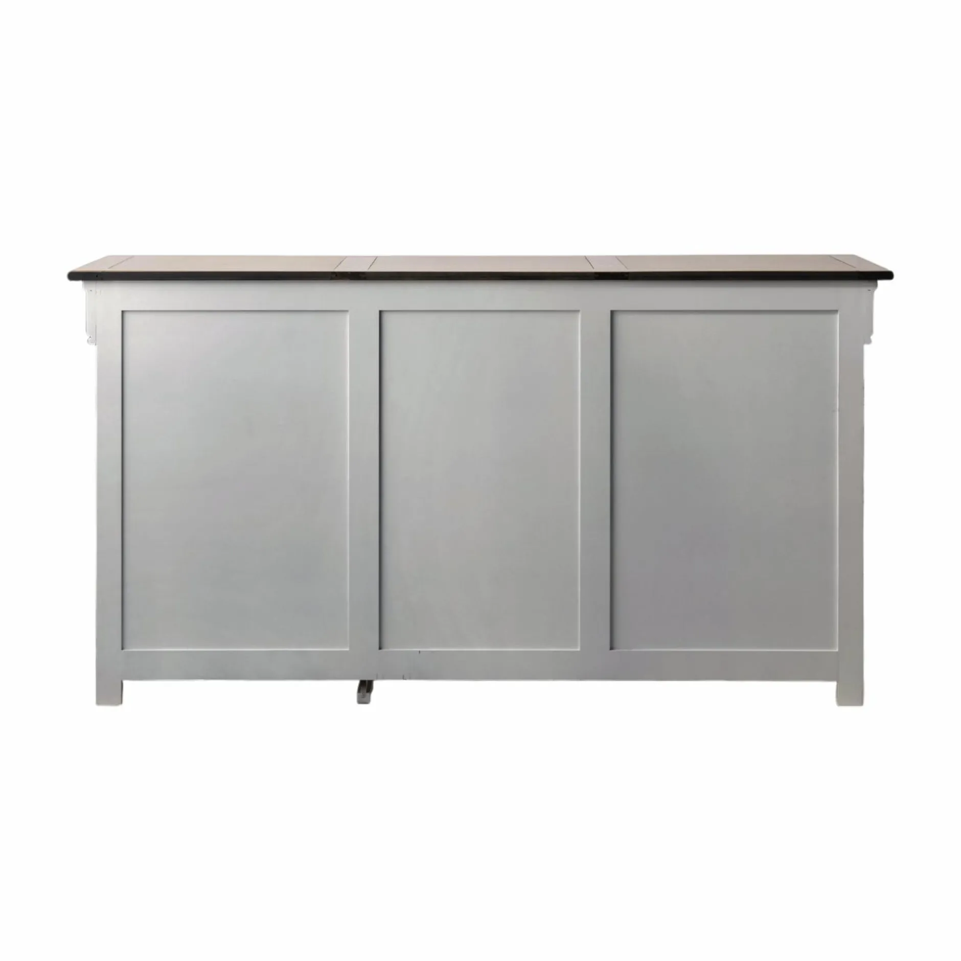 Buffets>Camif Buffet bois massif 3 portes 3 tiroirs Embellie - Gris