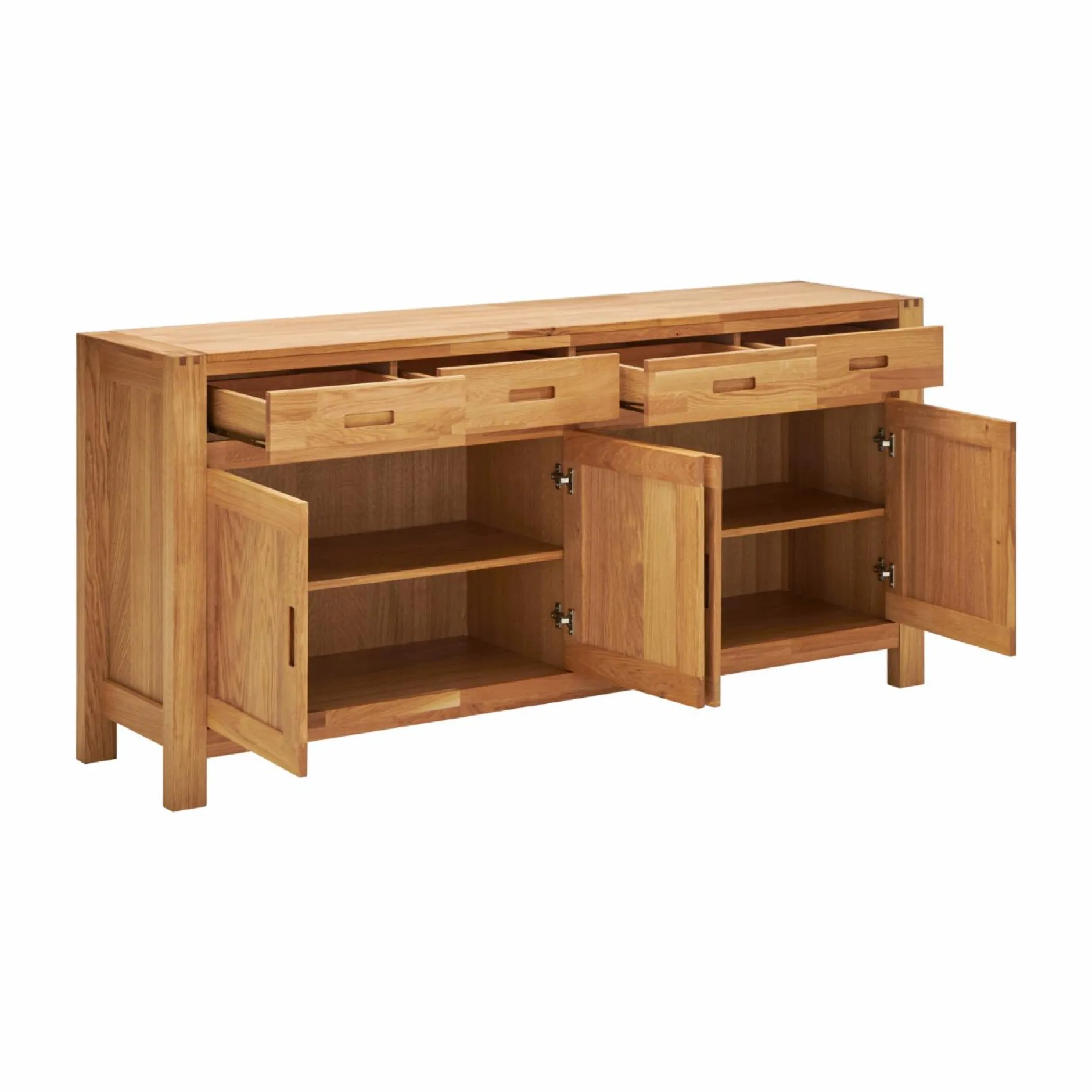 Buffets>Camif Buffet chêne massif 4 portes 4 tiroirs Luminescence