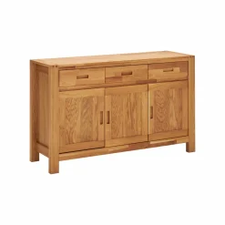 Buffets>Camif Buffet chêne massif 3 portes 3 tiroirs Luminescence