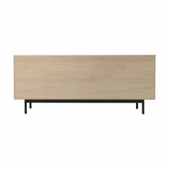 Buffets></noscript>Camif Buffet décor bois pieds métal 2 portes Mila