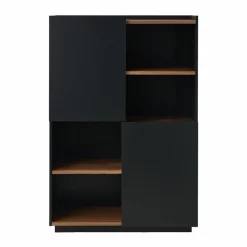Buffets>Camif Buffet haut Nina - Noyer/Noir
