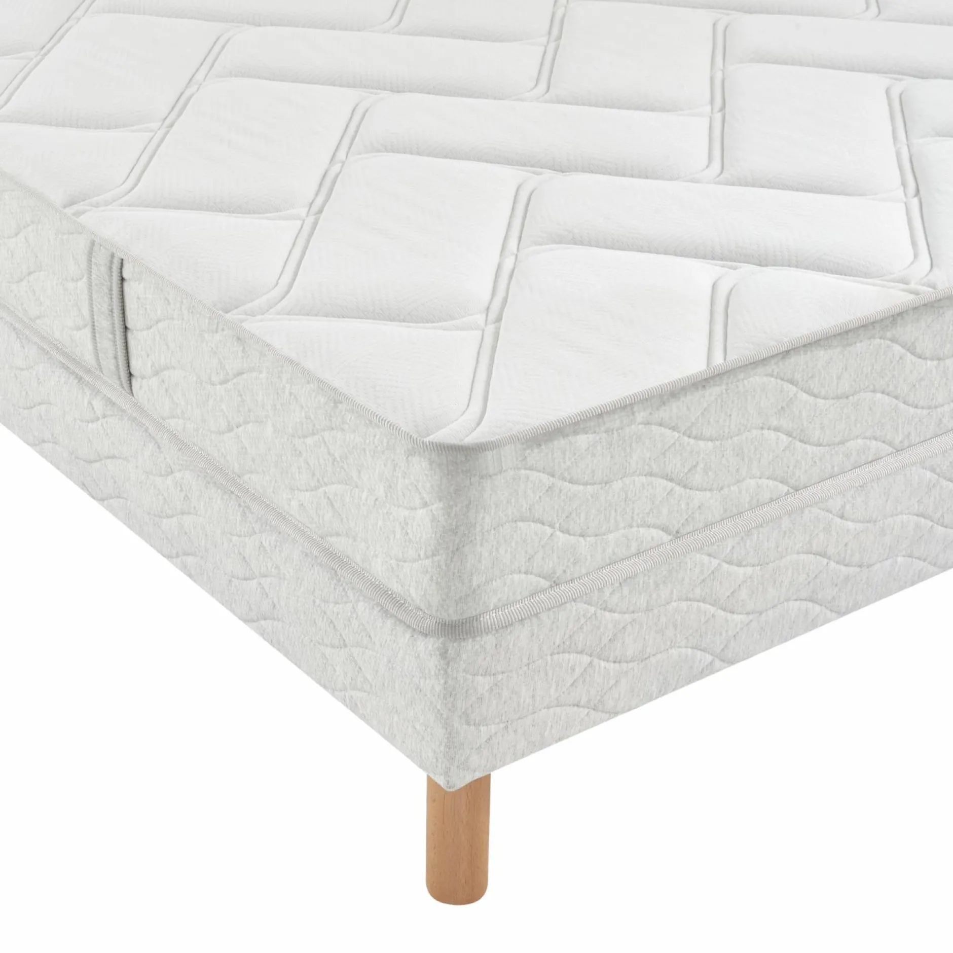 Ensembles 90 X 190 Cm|Ensembles 160 X 200 Cm>Camif BULTEX Ensemble matelas et sommier Back to Basics - 2 x 80 x 200 cm