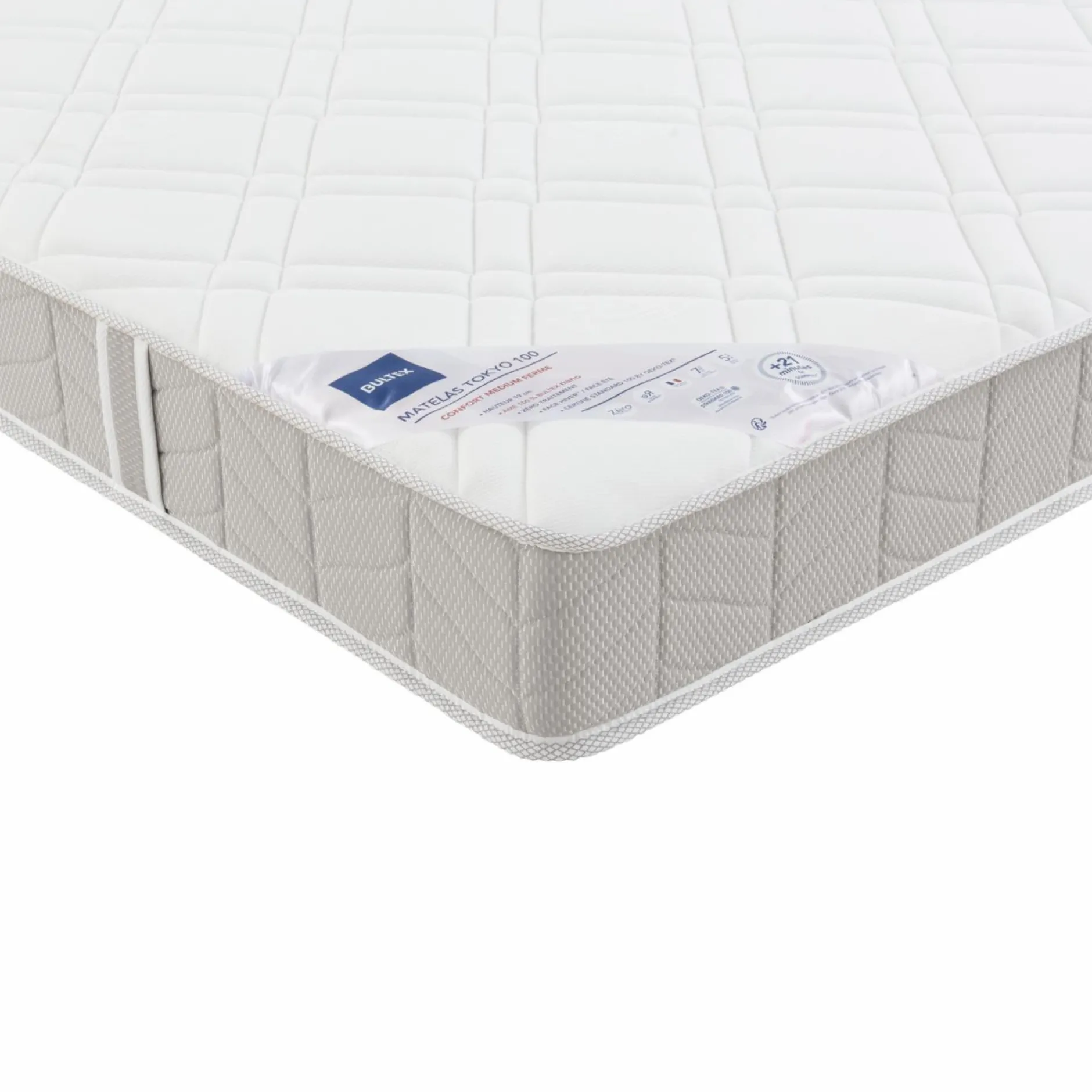 Matelas 140 X 190 Cm|Matelas 160 X 200 Cm>Camif BULTEX Matelas mousse 19 cm Tokyo 2 - 120 x 190 cm