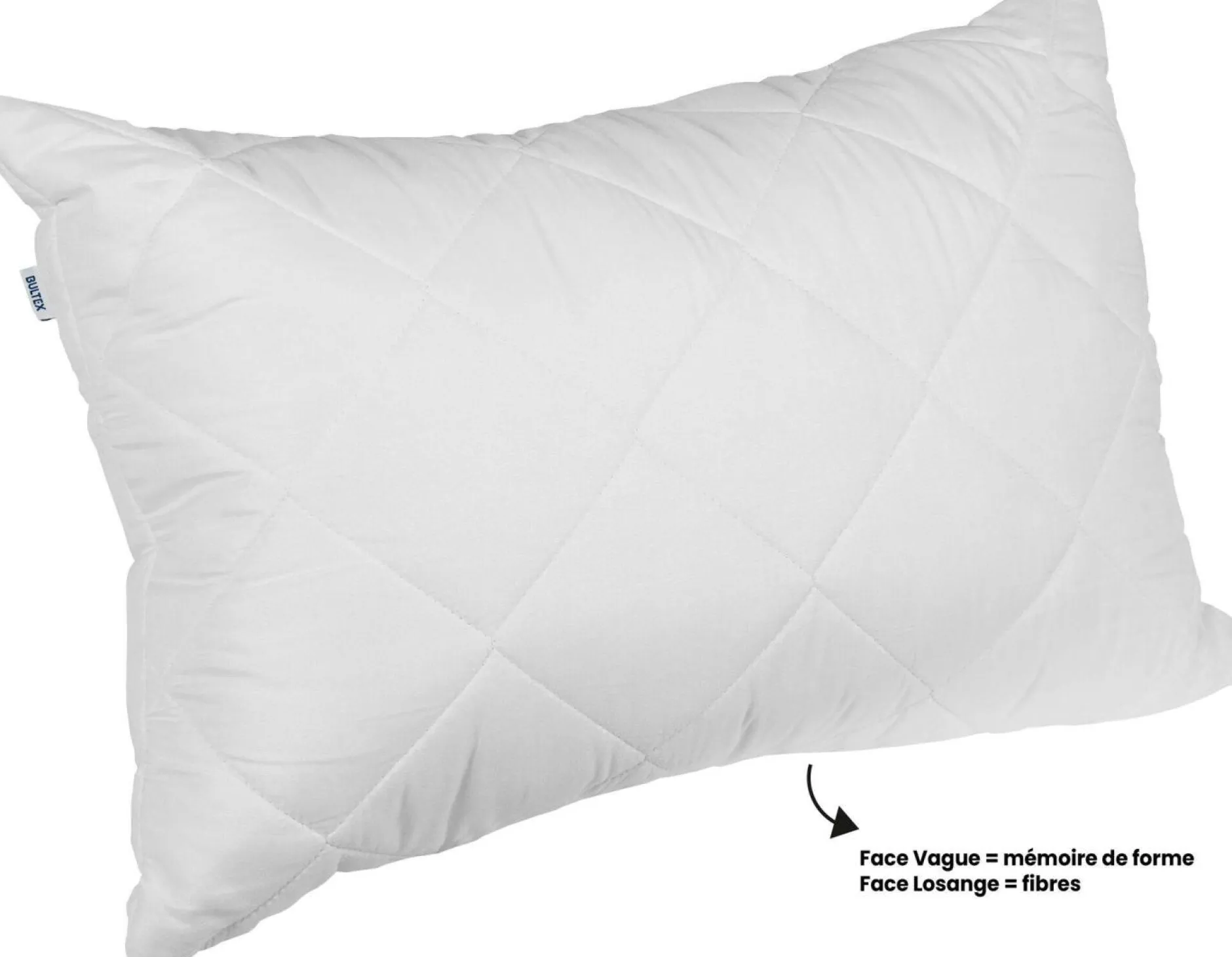 Oreillers|Oreillers>Camif BULTEX Oreiller Confort 2 en 1