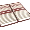 Sommiers 90 X 190 Cm|Sommiers 140 X 190 Cm>Camif BULTEX Sommier cadre métal à lattes 5 zones 4 cm Morpho - 2 x 80 x 200 cm