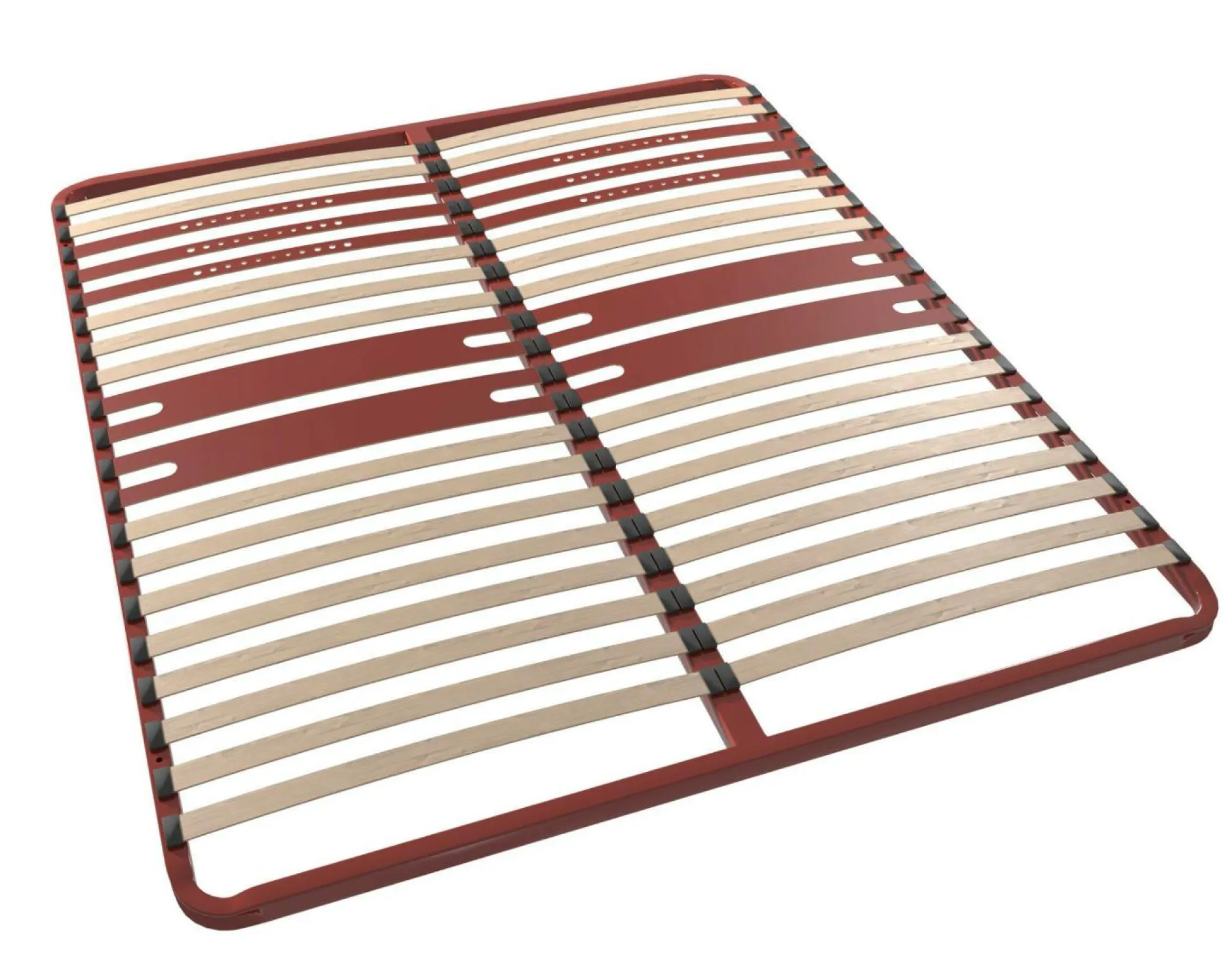 Sommiers 90 X 190 Cm|Sommiers 140 X 190 Cm>Camif BULTEX Sommier cadre métal à lattes 5 zones 4 cm Morpho - 140 x 200 cm