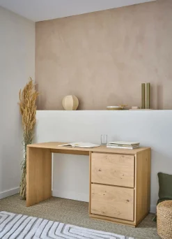 Bureaux>Camif Bureau bois 2 portes Albin